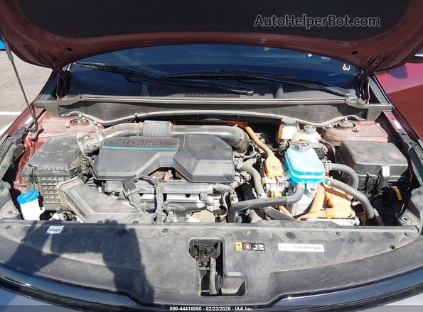 KNDPYDAH3P7055353 2023 KIA SPORTAGE PLUG-IN HYBRID Maroon Widok z tyłu