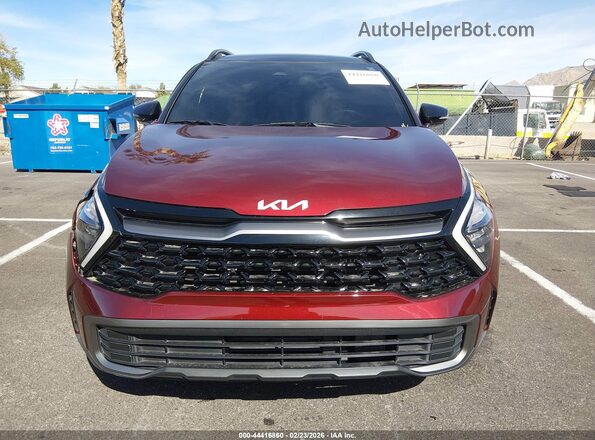 KNDPYDAH3P7055353 2023 KIA SPORTAGE PLUG-IN HYBRID Maroon Widok wnętrza z tyłu