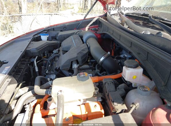 KNDRG4LG2M5055240 2021 KIA SORENTO HYBRID Красный Вид сзади