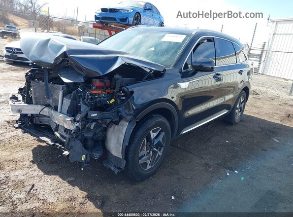 KNDRG4LGXM5060976 2021 KIA SORENTO HYBRID Black Przód lewy
