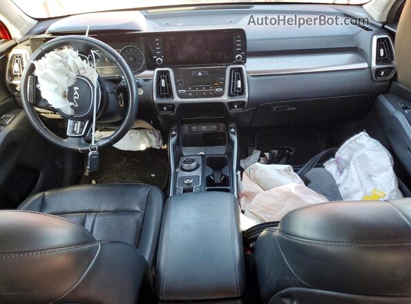 KNDRG4LGXN5086642 2022 KIA SORENTO Red Առջևի վահանակի տեսք