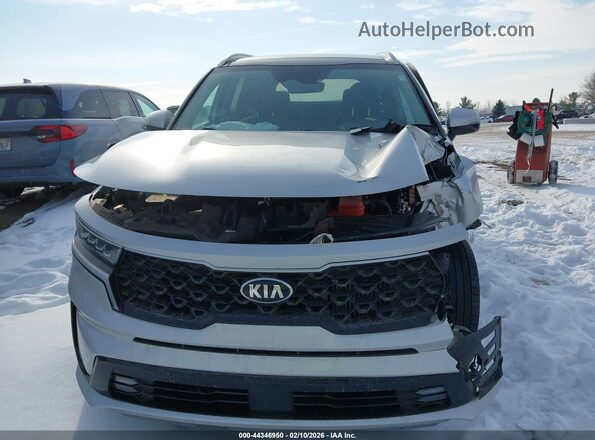 KNDRH4LG7M5044599 2021 KIA SORENTO HYBRID Серебряный Вид щитка приборов