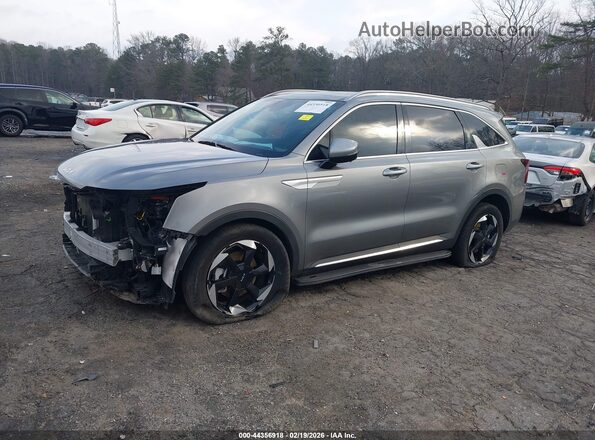 KNDRKDJGXS5341576 2025 KIA SORENTO HYBRID Серебряный Передняя левая четверть