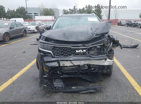 KNDRKDLG6P5215669 2023 KIA SORENTO HYBRID Black წინა პანელის ხედი
