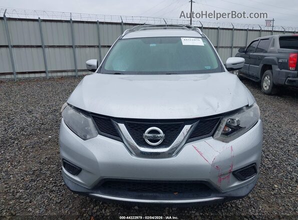 KNMAT2MT1GP632289 2016 NISSAN ROGUE Silver წინა ხედი