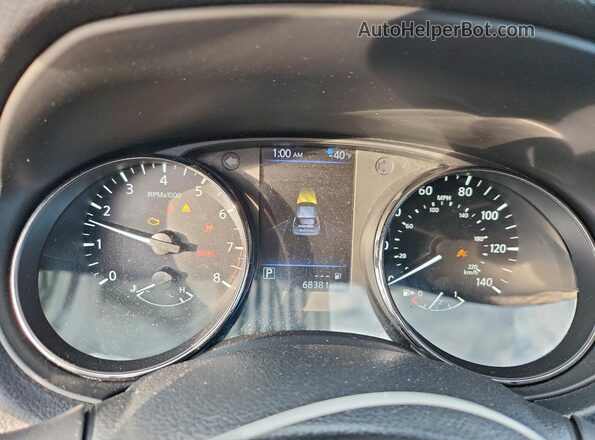 KNMAT2MT2KP541816 2019 NISSAN ROGUE Silver Սարքավորումների վահանակի տեսք