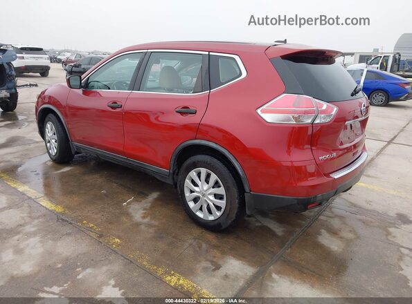 KNMAT2MT4GP658885 2016 NISSAN ROGUE Red Tył lewy