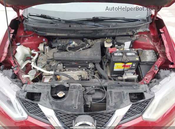 KNMAT2MT4GP658885 2016 NISSAN ROGUE Red Widok z tyłu