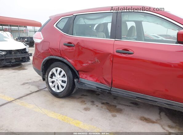KNMAT2MT4GP658885 2016 NISSAN ROGUE Red Widok z przodu