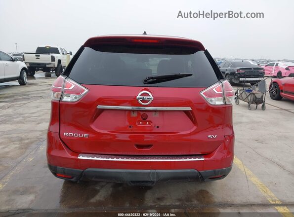 KNMAT2MT4GP658885 2016 NISSAN ROGUE Red 