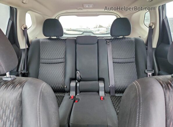 KNMAT2MT4KP558360 2019 NISSAN ROGUE Black Հետևի նստատեղերի տեսք