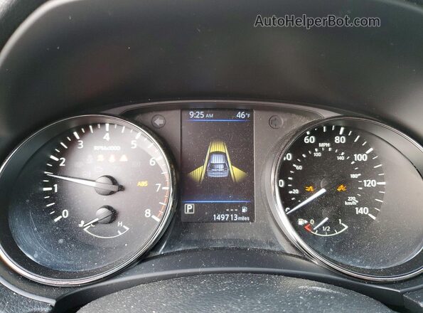 KNMAT2MT6KP502985 2019 NISSAN ROGUE White Սարքավորումների վահանակի տեսք