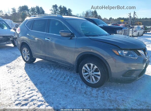 KNMAT2MV0GP650283 2016 NISSAN ROGUE Серый Передняя правая четверть