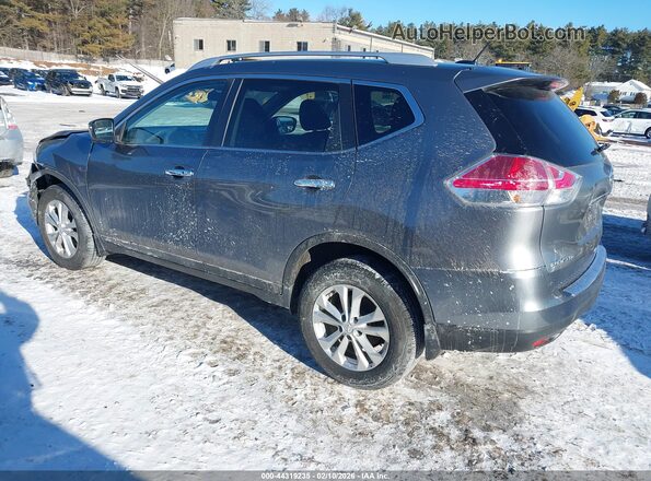 KNMAT2MV0GP650283 2016 NISSAN ROGUE Серый Задняя левая четверть