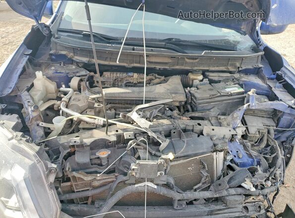 KNMAT2MV2KP552963 2019 NISSAN ROGUE Blue ძრავის განყოფილების ხედი
