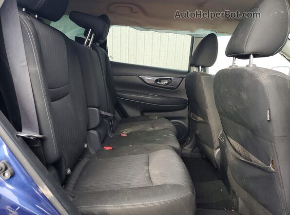 KNMAT2MV2KP552963 2019 NISSAN ROGUE Blue უკანა სალონის ხედი