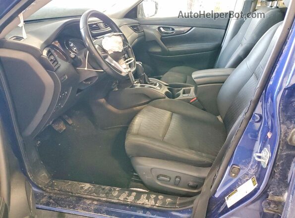 KNMAT2MV2KP552963 2019 NISSAN ROGUE Blue წინა სალონის ხედი