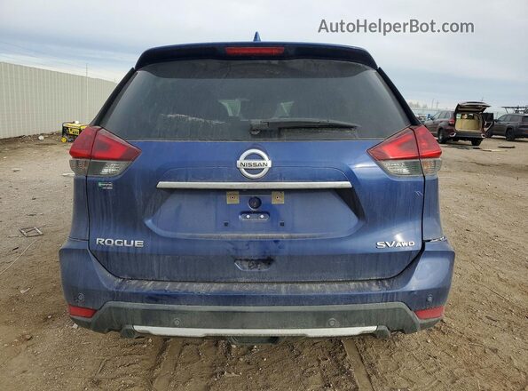 KNMAT2MV2KP552963 2019 NISSAN ROGUE Blue უკანა ხედი