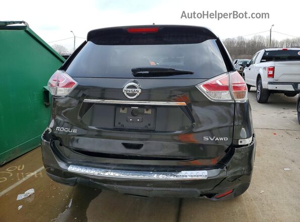KNMAT2MV3GP645420 2016 NISSAN ROGUE Green Widok z tyłu