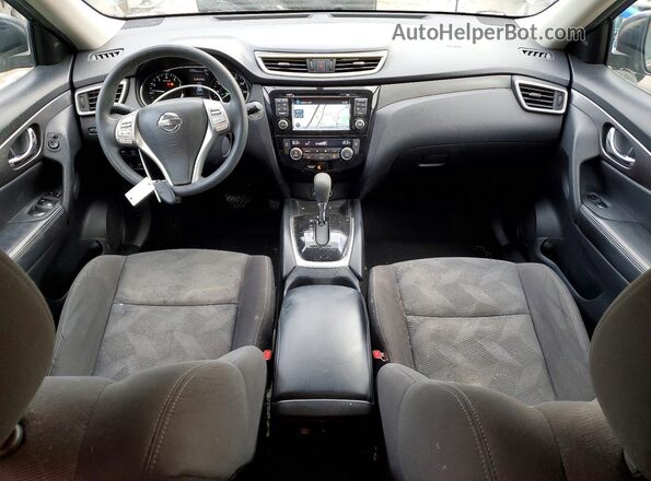 KNMAT2MV3GP645420 2016 NISSAN ROGUE Green Widok deski rozdzielczej