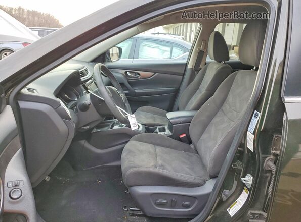 KNMAT2MV3GP645420 2016 NISSAN ROGUE Green Widok wnętrza z przodu