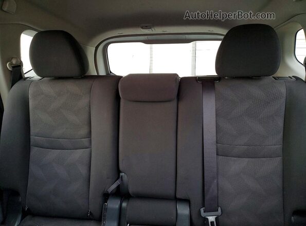 KNMAT2MV3GP645420 2016 NISSAN ROGUE Green Widok tylnych siedzeń