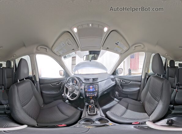 KNMAT2MV3KP519924 2019 NISSAN ROGUE Серый Панорамный вид салона 360°
