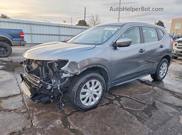 KNMAT2MV3KP560702 2019 NISSAN ROGUE Gray Առջևի ձախ երեք քառորդ տեսարան