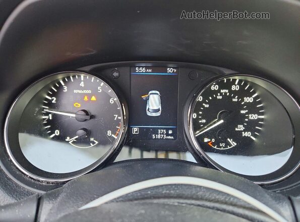 KNMAT2MV3KP560702 2019 NISSAN ROGUE Gray Սարքավորումների վահանակի տեսք