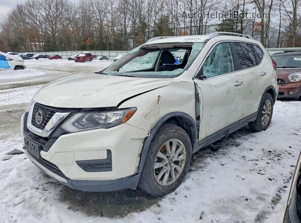 KNMAT2MV5KP559339 2019 NISSAN ROGUE White Առջևի ձախ երեք քառորդ տեսարան