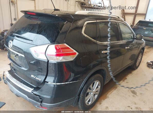 KNMAT2MV8GP613207 2016 NISSAN ROGUE Черный Задняя правая четверть