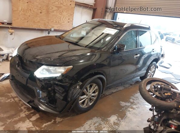 KNMAT2MV8GP613207 2016 NISSAN ROGUE Черный Передняя левая четверть