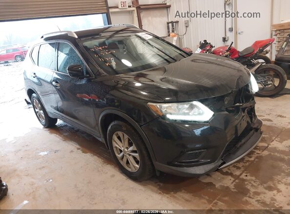 KNMAT2MV8GP613207 2016 NISSAN ROGUE Черный Передняя правая четверть