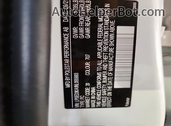 LPSED3KA1NL055993 2022 POLESTAR 2 Белый Вид подкапотного пространства