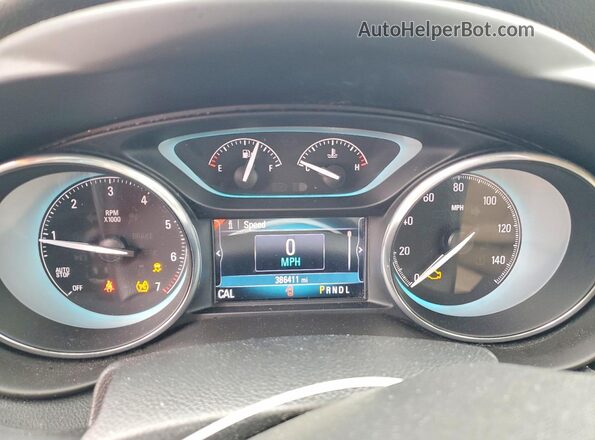 LRBFX2SA5JD002570 2018 BUICK ENVISION Silver Widok zestawu wskaźników