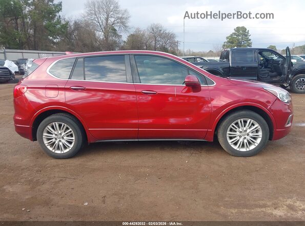 LRBFXASA5HD145233 2017 BUICK ENVISION Красный Вид задней части салона