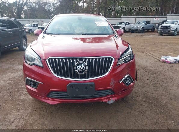 LRBFXASA5HD145233 2017 BUICK ENVISION Красный Вид щитка приборов