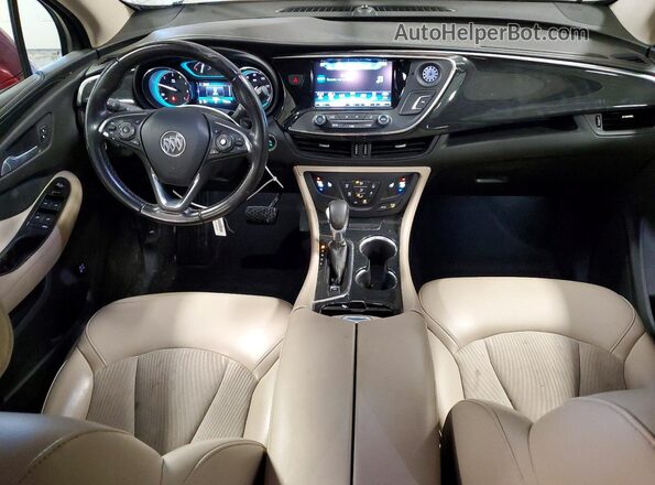 LRBFXCSA6HD054211 2017 BUICK ENVISION Красный Вид панели приборов