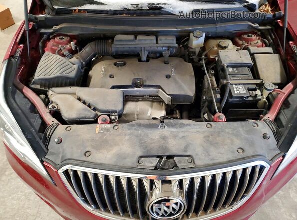 LRBFXCSA6HD054211 2017 BUICK ENVISION Красный Вид задней части салона