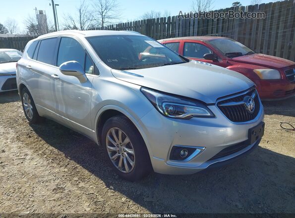 LRBFXCSA6KD004495 2019 BUICK ENVISION Серебряный Передняя правая четверть