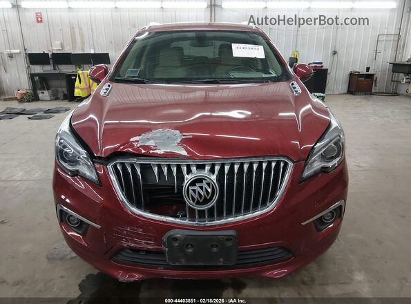 LRBFXDSA2HD147054 2017 BUICK ENVISION Красный Вид задней части салона