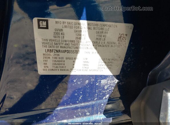 LRBFZNR44PD055703 2023 BUICK ENVISION Blue Շարժիչի բաժամունքի տեսք