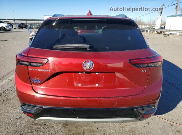 LRBFZNR46ND043758 2022 BUICK ENVISION Темно-бордовый Вид сзади