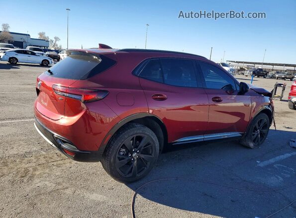 LRBFZNR46ND043758 2022 BUICK ENVISION Темно-бордовый Задняя правая четверть