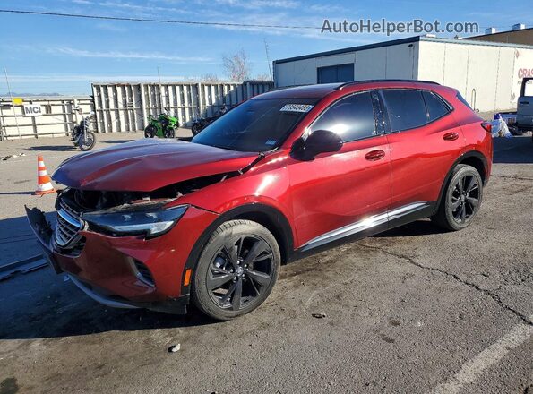 LRBFZNR46ND043758 2022 BUICK ENVISION Темно-бордовый Передняя левая четверть