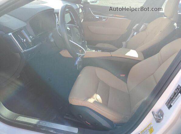 LVYA22MK9LP161084 2020 VOLVO S90 White Widok wnętrza z przodu