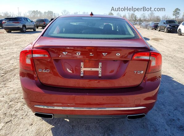 LYV402FM5GB090072 2016 VOLVO S60 Red Widok z tyłu
