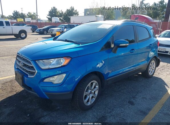 MAJ3P1TE1JC249757 2018 FORD ECOSPORT Blue Vista tres cuartos delantera izquierda