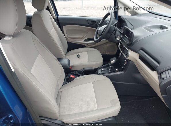 MAJ3S2FE7KC269383 2019 FORD ECOSPORT Blue Widok wnętrza z przodu