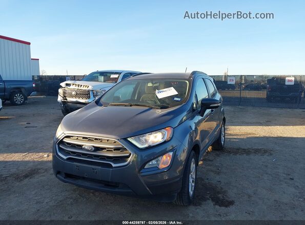 MAJ3S2GE0KC292440 2019 FORD ECOSPORT Синий Передняя левая четверть